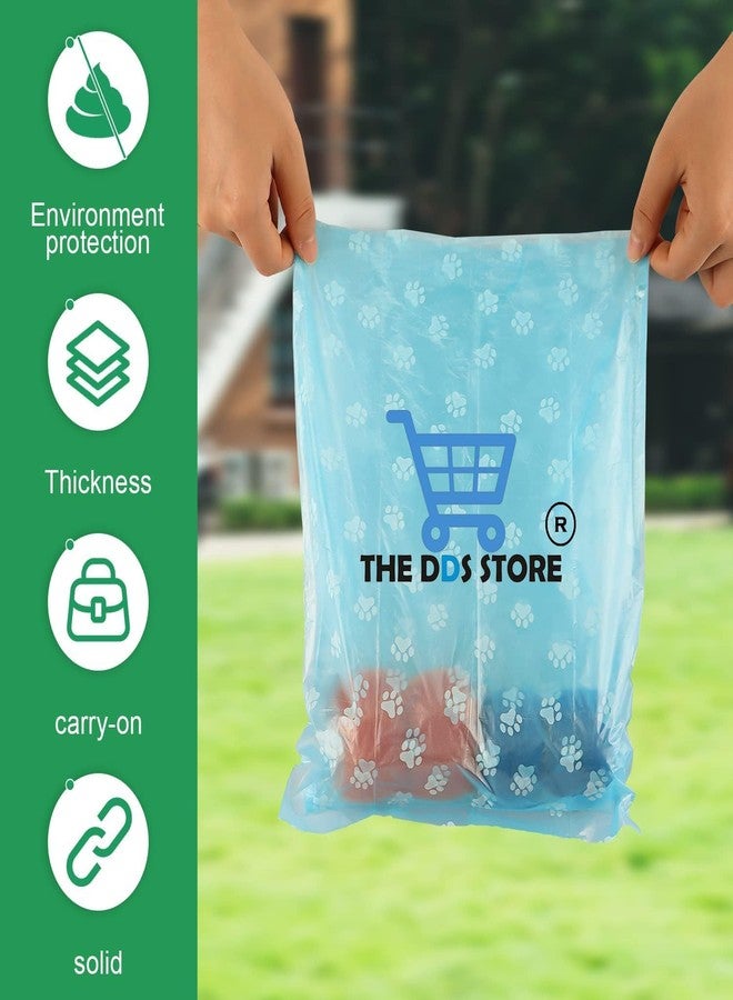 THE DDS STORE Pet Waste Bag, Random Color Printrd Pet Poop Bag Disposal Waste Bags Scoop Doggy Poop Bag (15 Rolls (225 Bag)) - Image 2